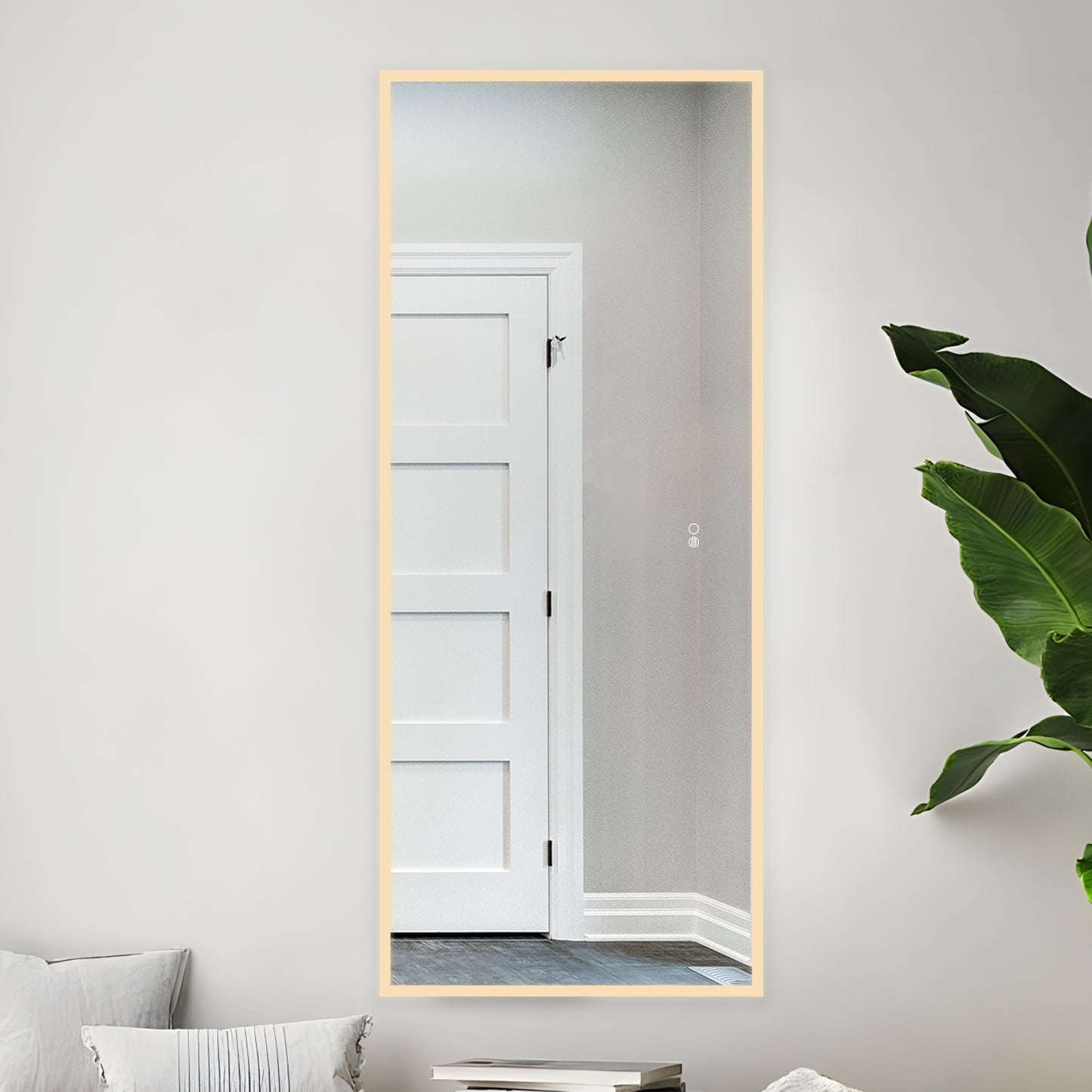 COLINE 26" x 63" Rectangular Silver Frameless LED Mirror