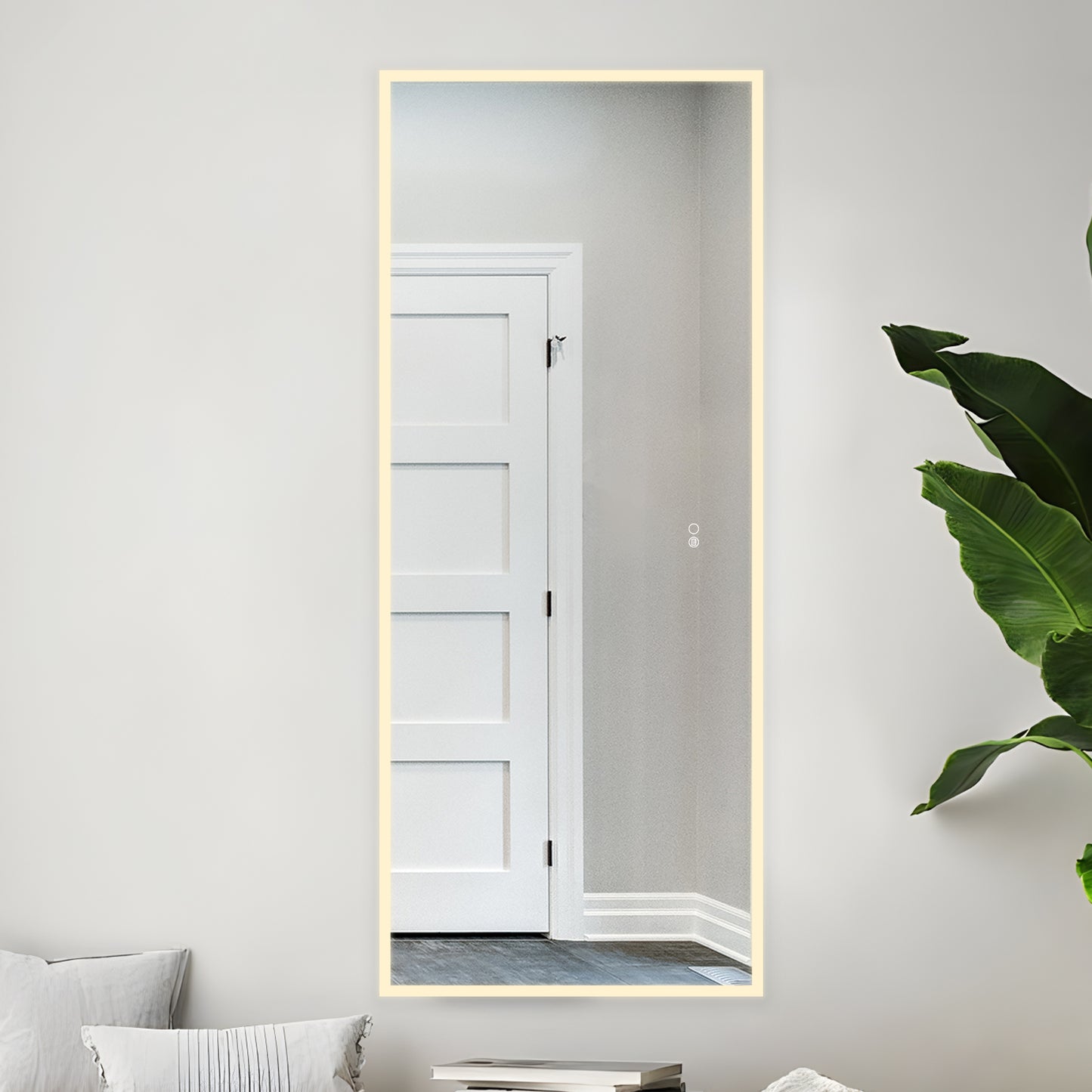 COLINE 26" x 63" Rectangular Silver Frameless LED Mirror