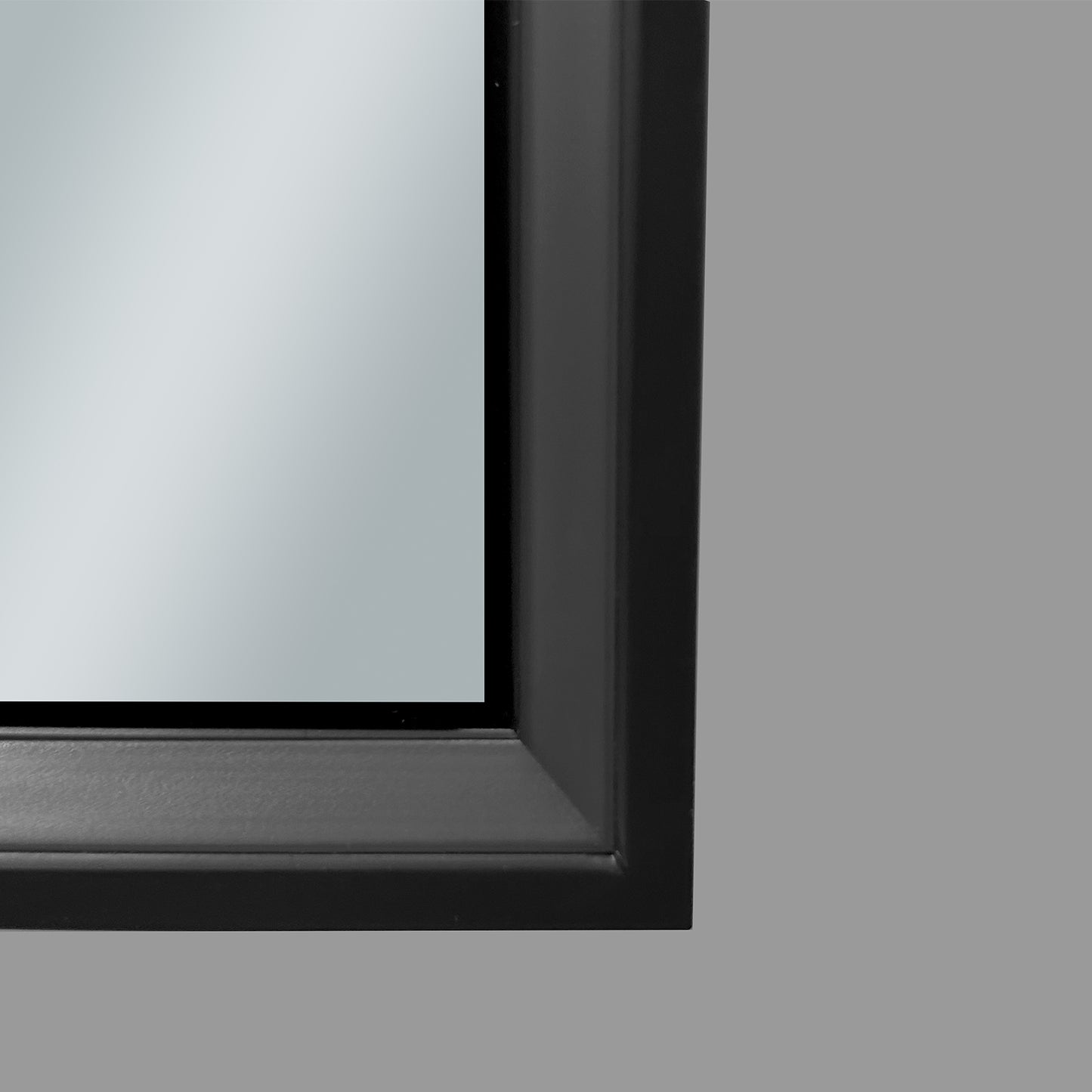 COLINE 32" x 28" Rectangular Black Frameless LED Mirror Cabinet