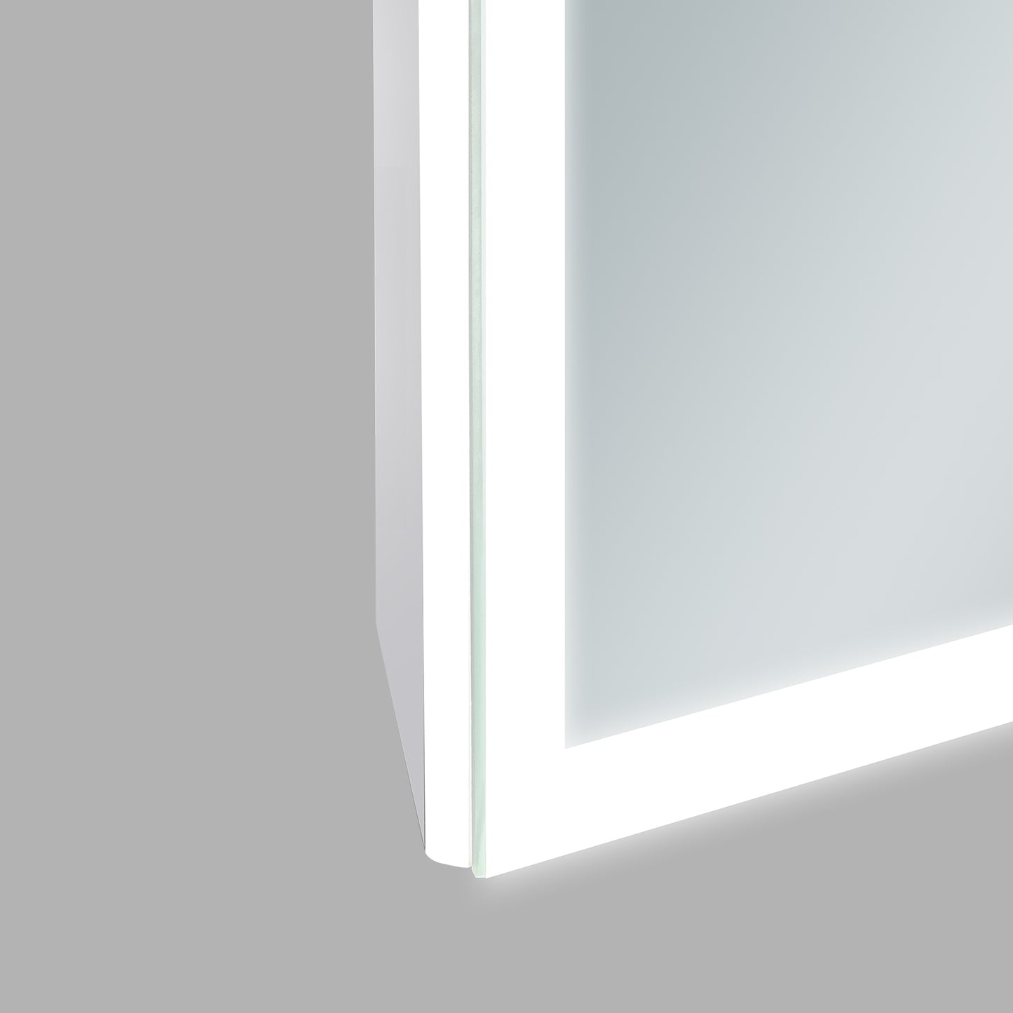 COLINE 40" x 24" Rectangular Silver Frameless LED Mirror