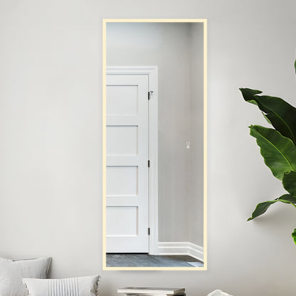COLINE 26" x 63" Rectangular Silver Frameless LED Mirror