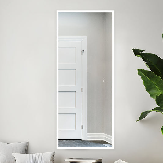 COLINE 26" x 63" Rectangular Silver Frameless LED Mirror
