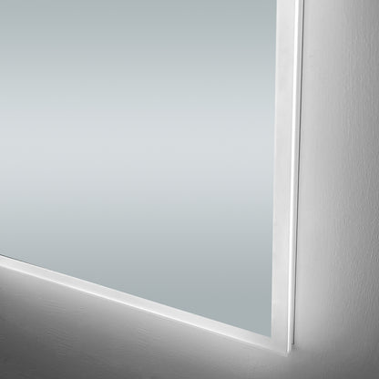 COLINE 24" x 32" Rectangular Silver Frameless LED Mirror Cabinet