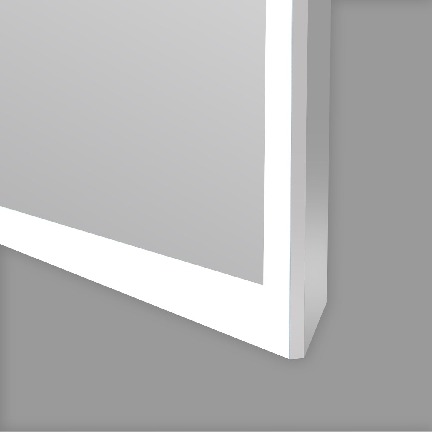 COLINE 32" x 24" Rectangular Silver Frameless LED Mirror